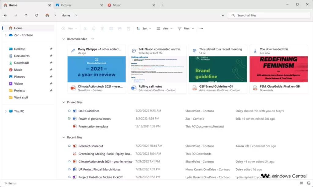 Как будет выглядеть обновленный «Проводник» в Windows 11