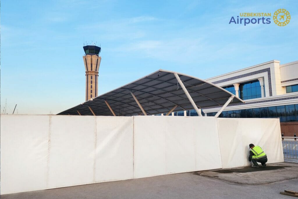 В аэропорту Ташкента началось строительство зоны для встречающих