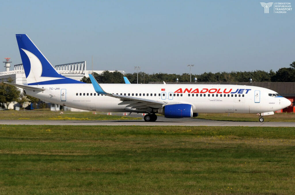 AnаdоluJet будет летать из Анкары в Ташкент