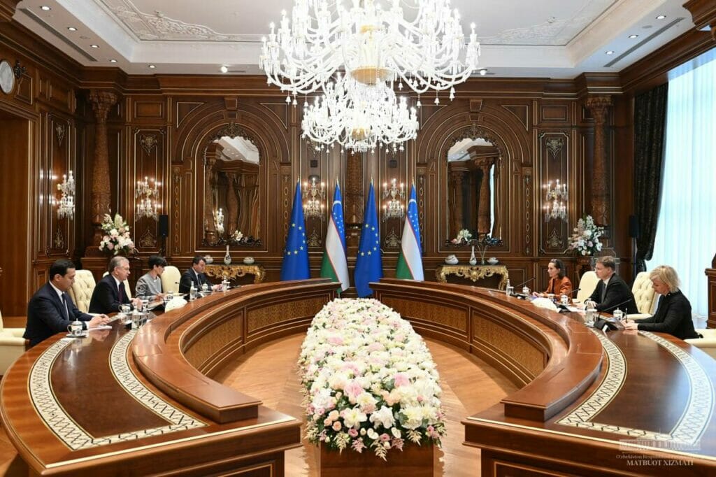 Мирзиёев встретился с делегацией Евросоюза