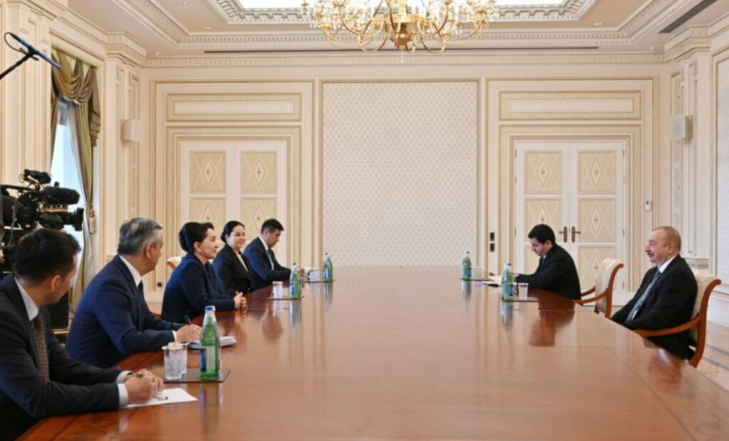 Президент Ильхам Алиев принял председателя Сената Олий Мажлиса Узбекистана