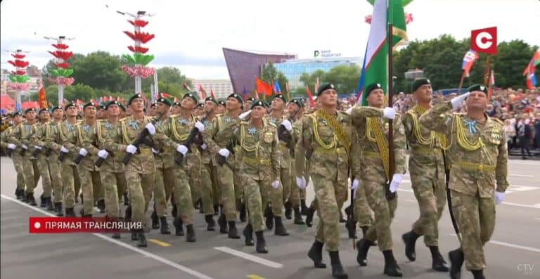 Военные Узбекистана приняли участие в параде в Минске — видео