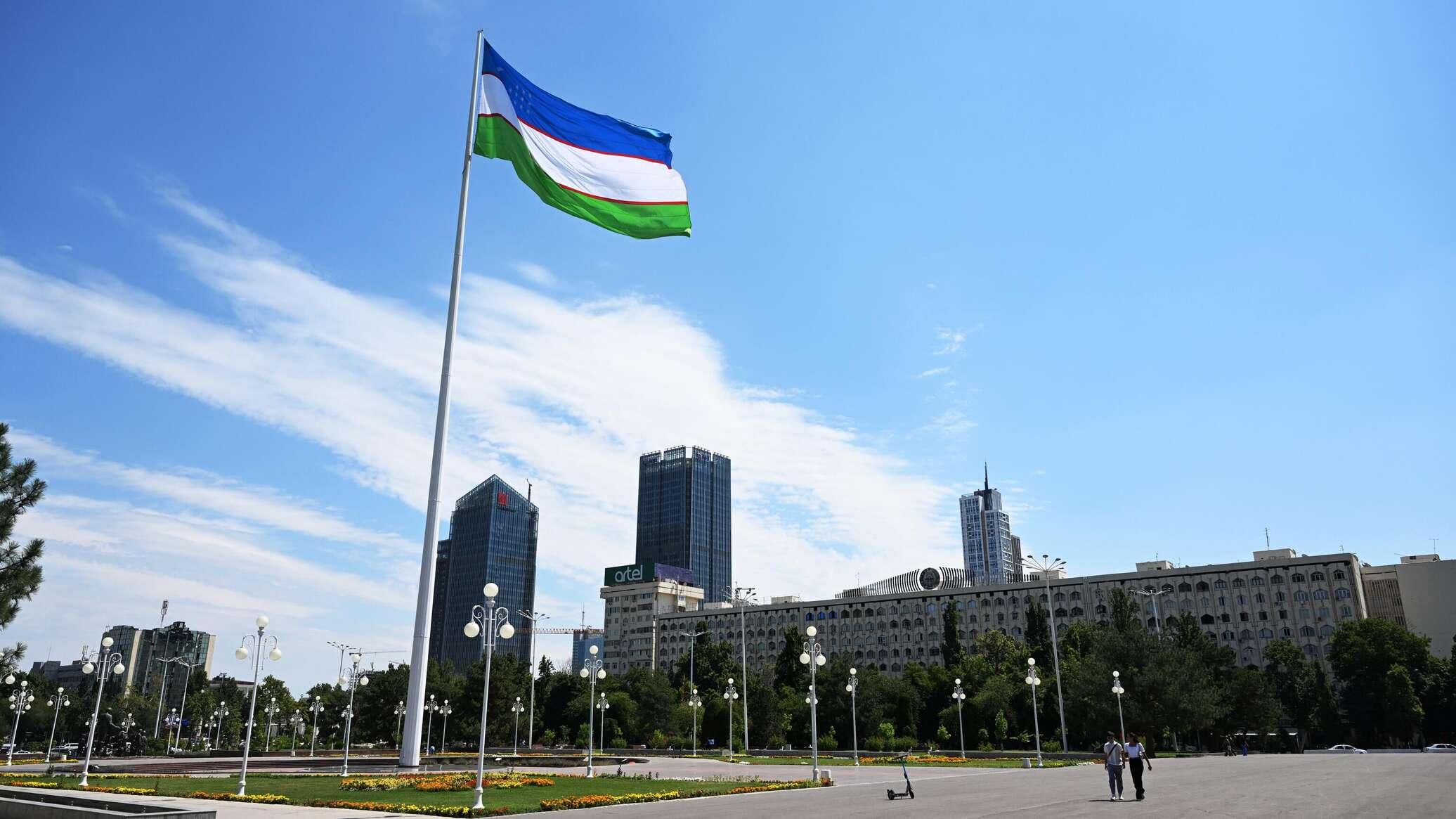 Флаг Узбекистана