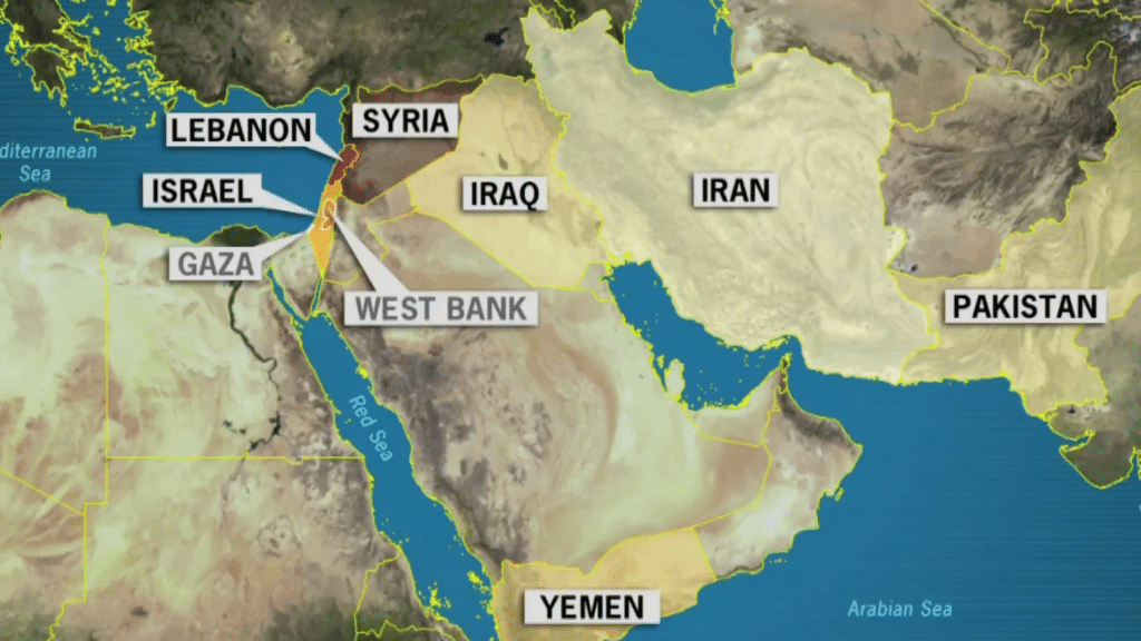 Geographical location of Yemen