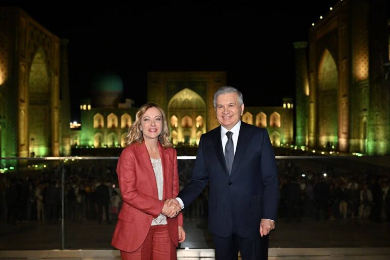 Italiya bosh vaziri Jorja Meloni Samarqandda — foto