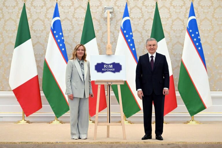 Одну из улиц Самарканда назвали в честь Рима