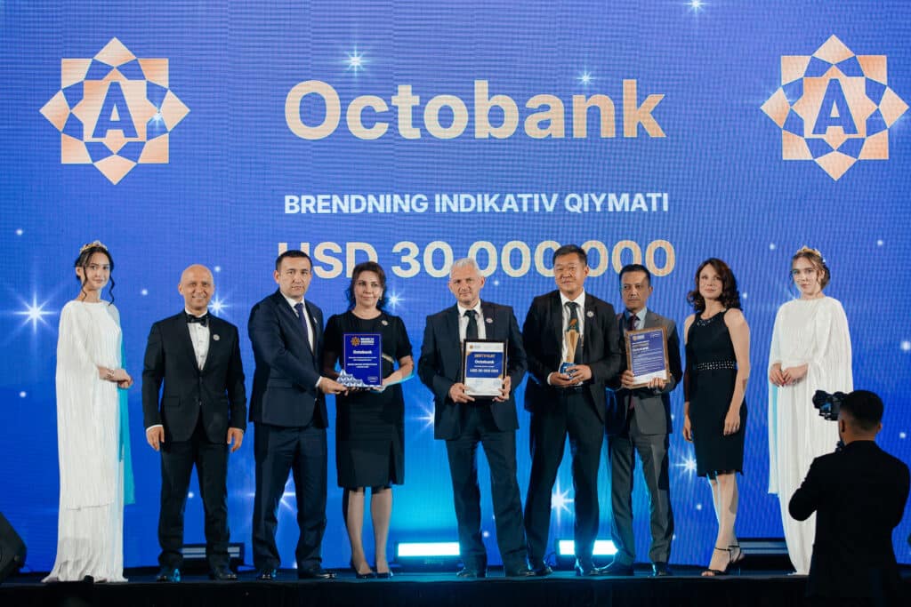 Octobank получил награду «За динамичное развитие в банковской сфере Узбекистана 2024 года»