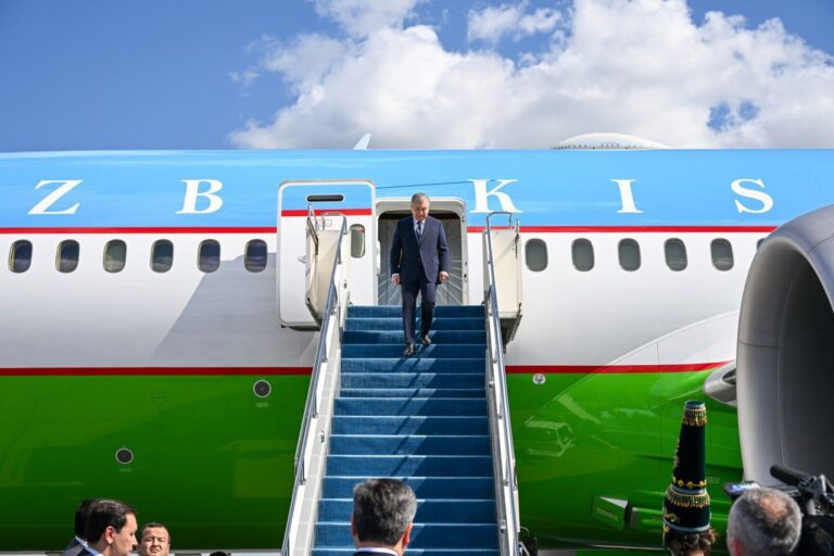 Как Мирзиёева встретили в Астане — фото