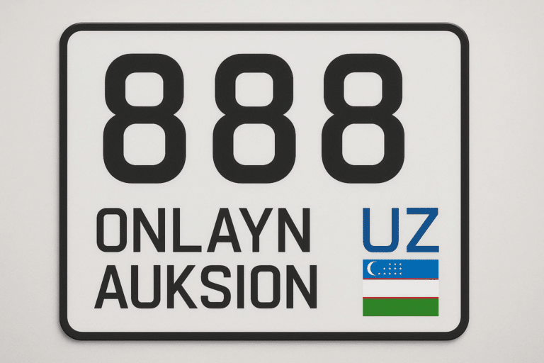 888 kombinatsiyali avtomobil raqami 722,3 mln so‘mga sotildi