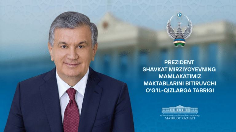 Prezident maktab bitiruvchilarini samimiy tabrikladi