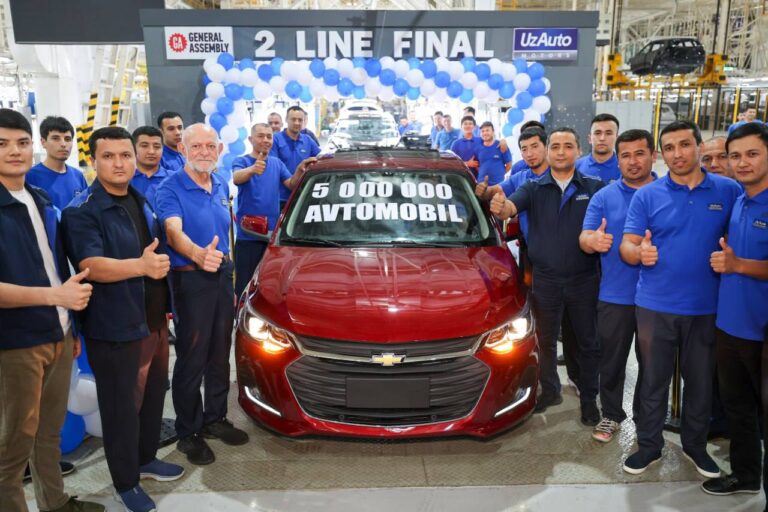 UzAuto Motors выпустил пятимиллионный автомобиль