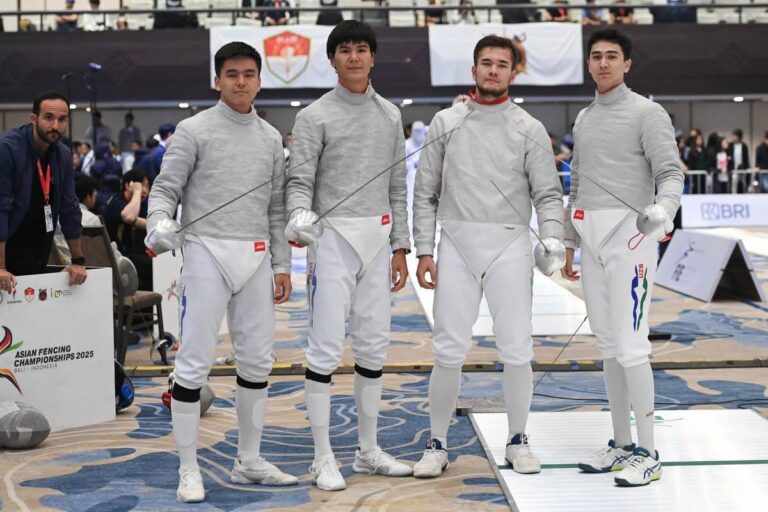 O‘zbekiston qilichbozlari Osiyo chempionatida bronza medalini qo‘lga kiritdi