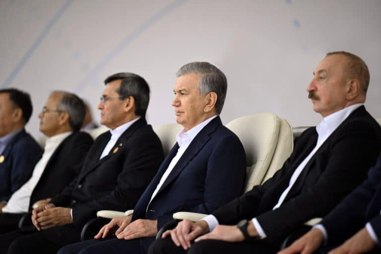 Uzbek President Visits Imaret Complex in Aghdam During ECO Summit