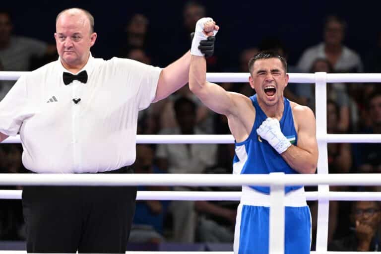Hasanboy Do‘stmatov professional boksdagi yettinchi g‘alabasini qo‘lga kiritdi