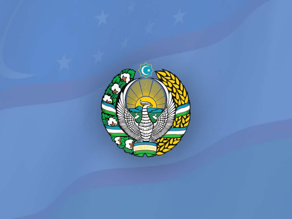 emblem, national symbol, Uzbekistan, Humo