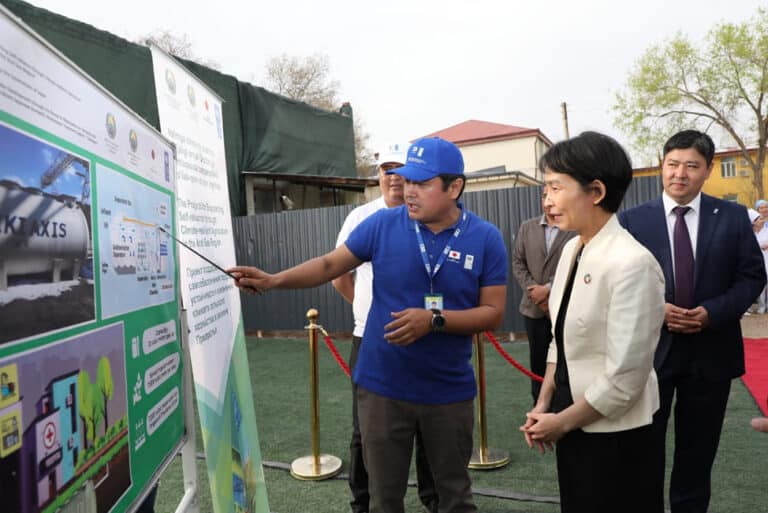 Japanese Johkasou systems improve sanitation and reuse water in Karakalpakstan