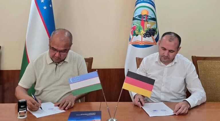 O‘zbekiston va Germaniya o‘rtasida iqlimiy xavflarni kamaytirish bo‘yicha memorandum imzolandi