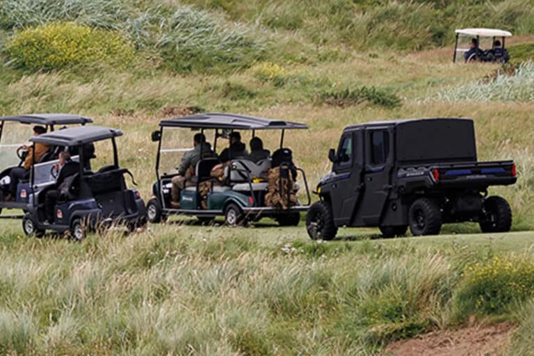 Shotlandiyada Trampga tegishli zirhli golf mashinasi ko‘rinish berdi — foto