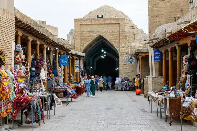 tourism, market, Bukhara, Uzbekistan