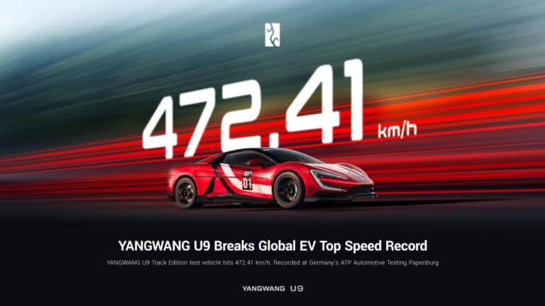 BYD Yangwang U9 Breaks World EV Speed Record with 472 km/h Performance