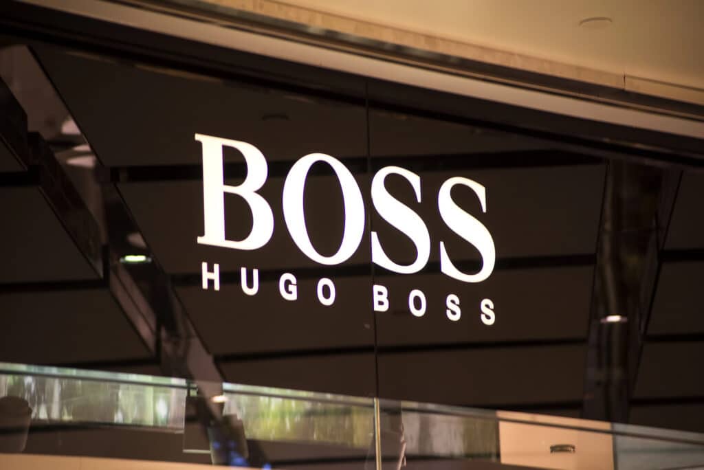 Магазин Hugo Boss в Сиднее, Австралия. Хьюго Мбаппе - немецкий дом моды и стиля класса люкс, основанный в 1924 году . — Фото автора boggy22