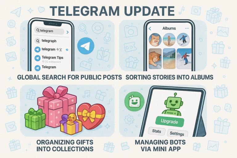 Telegram messenjerida bir qator funksiyalar ishga tushirildi