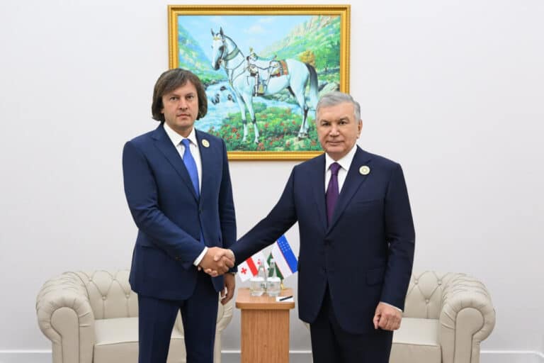 Mirziyoyev Gruziya Bosh vaziri bilan hamkorlik masalalarini muhokama qildi