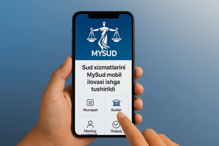 Sud xizmatlari uchun MySud mobil ilovasi ishga tushirildi