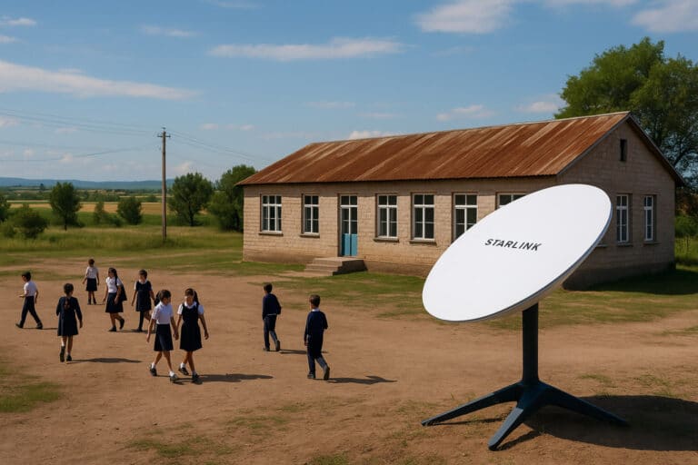 Qozog‘istonda 42 ta qishloq maktabi Starlink tizimiga ulanadi