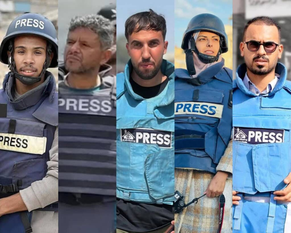 journalists in gaza
