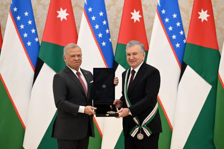 Shavkat Mirziyoyev Iordaniyaning «An-Nahda» ordeni bilan taqdirlandi