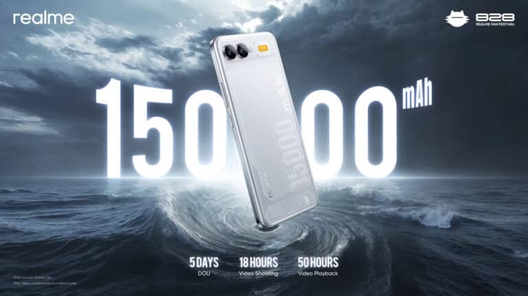 Realme 15 000 mA·soat sig‘imli batareyali smartfonini taqdim etdi