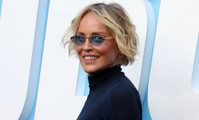 Sharon Stone, 67, Stuns in Figure-Hugging Black Dress at Nobody 2 Premiere