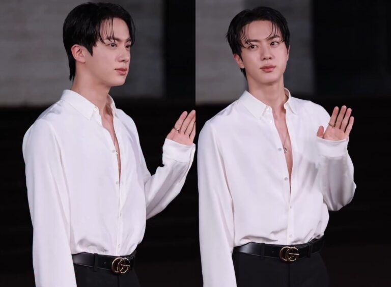 BTS Star Jin Stuns at Milan Fashion Week and Gucci Film Premiere as Fans Dub Him ‘Gucci Royalty’