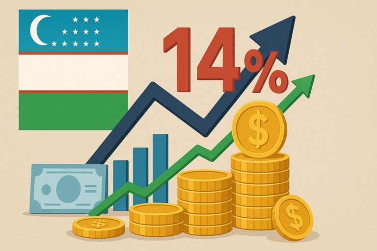 ЦБ Узбекистана сохранил ставку на уровне 14%