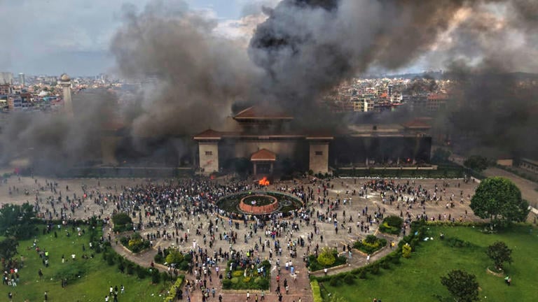 Nepal plunges into crisis as protests torch state institutions: Photos
