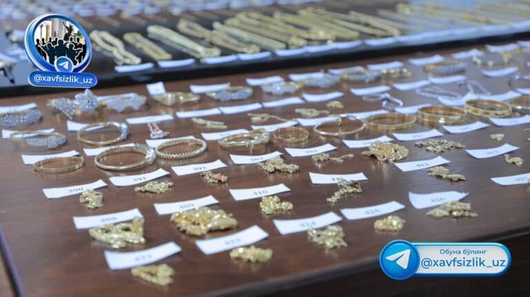 Qirg‘izistondan olib kirilgan 5,7 milliard so‘mlik tilla taqinchoqlar to‘xtatib qolindi