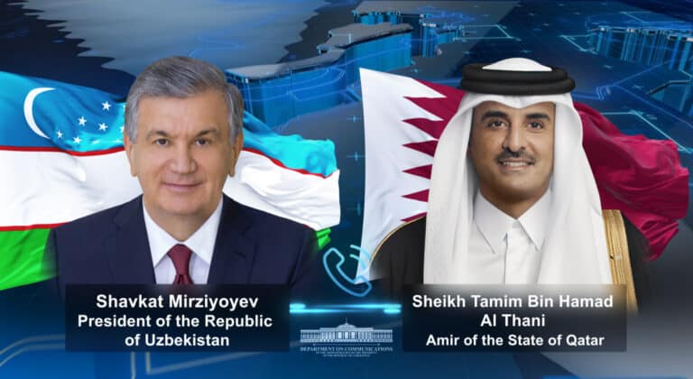 Mirziyoyev Condemns Missile Strikes on Doha in Call with Qatar’s Emir