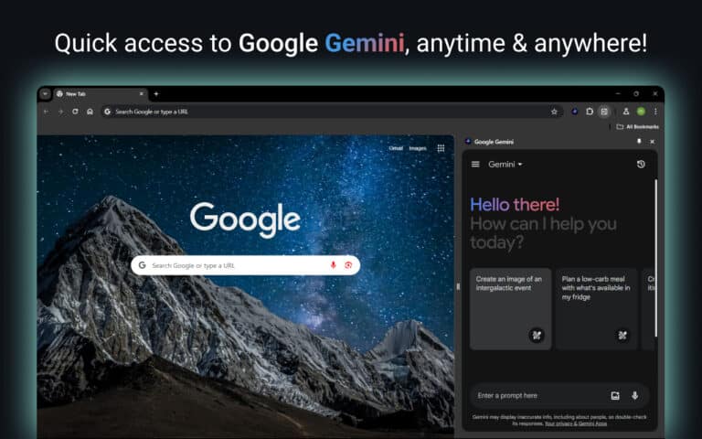 Google Gemini endi Chrome’da bepul foydalanish mumkin