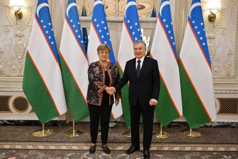 Prezident AQShda Xalqaro valyuta jamg‘armasi rahbari bilan uchrashdi