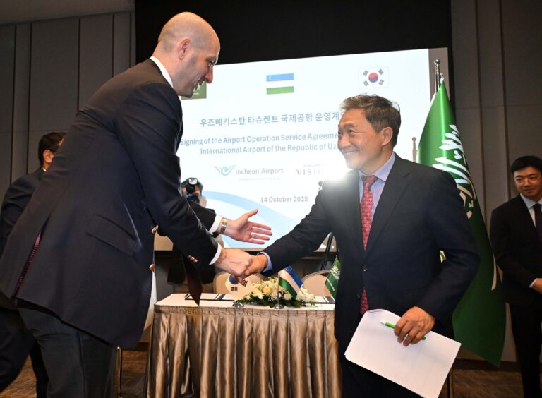 Incheon Airport to Lead Consulting and Management of Uzbekistan’s Key Airports