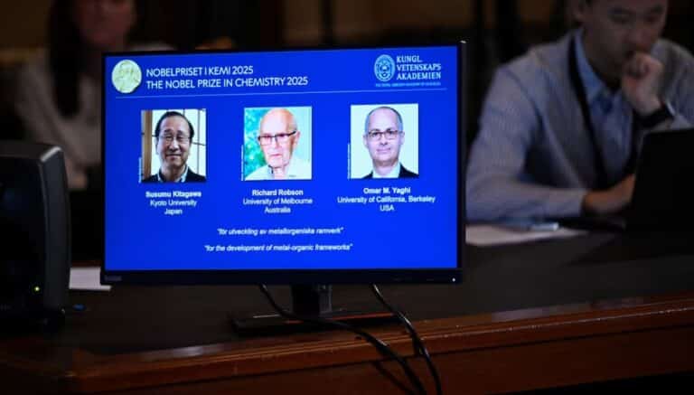 Trio Win 2025 Nobel Chemistry Prize for “Hermione’s Handbag” Materials
