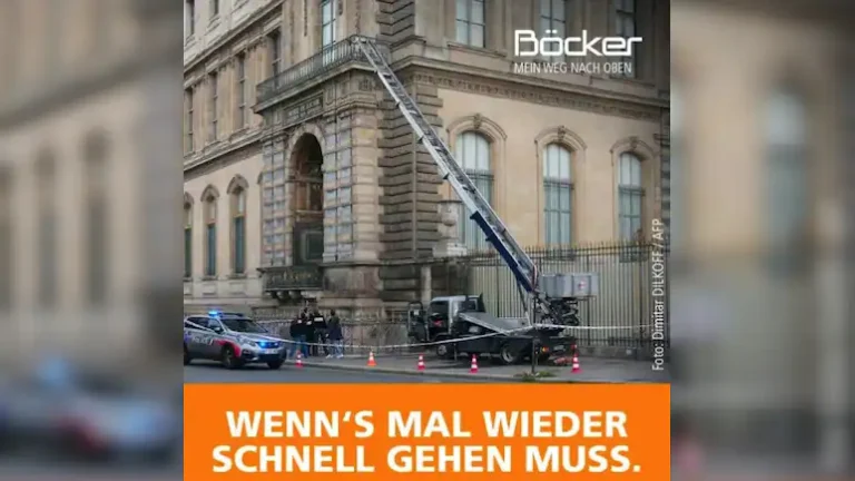 Böcker обыграл ограбление Лувра в рекламе подъемника