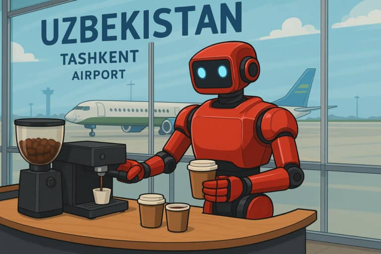 Toshkent aeroportida robot-barista o‘rnatilishi rejalashtirilmoqda