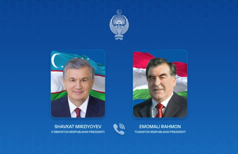 Shavkat Mirziyoyev Emomali Rahmonni tug‘ilgan kuni bilan tabrikladi