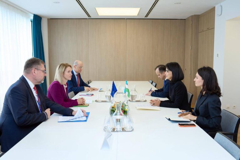 Saida Mirziyoyeva Yevropa Ittifoqi vakili Kaya Kallas bilan uchrashdi