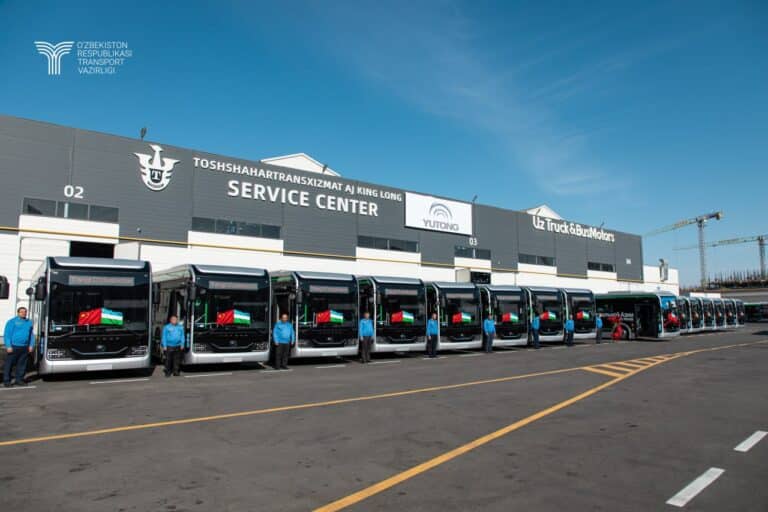 Uzbekistan Receives 202 New Yutong Electric Buses From China