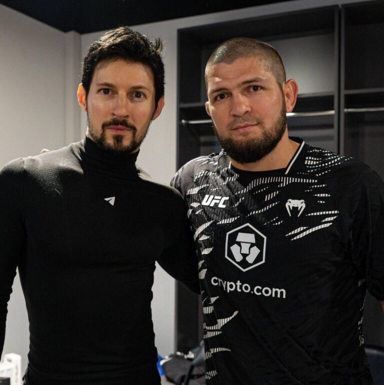 Павел Дуров встретился с Хабибом Нурмагомедовым на турнире UFC 321