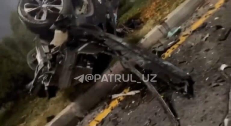 BMW и Tracker столкнулись в Ташкенте — видео