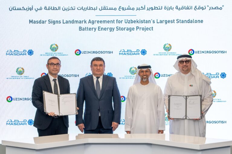 Masdar to Build Uzbekistan’s Largest Battery Energy Storage Project